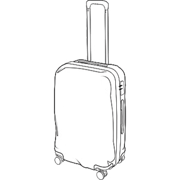 Mittelgroßer Koffer